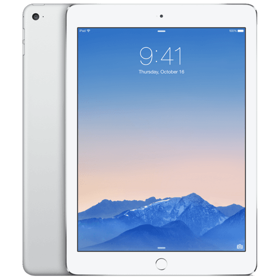 iPad Air 2 64GB Zilver Wit